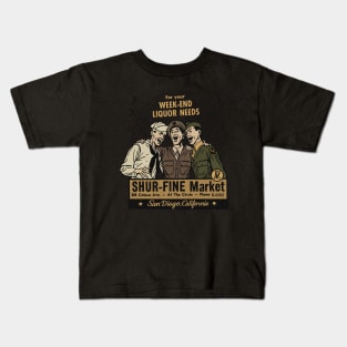 Vintage San Diego Liquor Store Kids T-Shirt